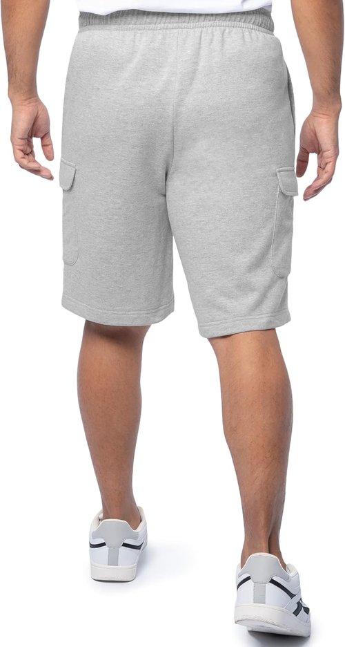 Fruit of the Loom Men's Cargo Shorts - Comfortable Fleece Fabric | Perfect for Outdoor Activities
