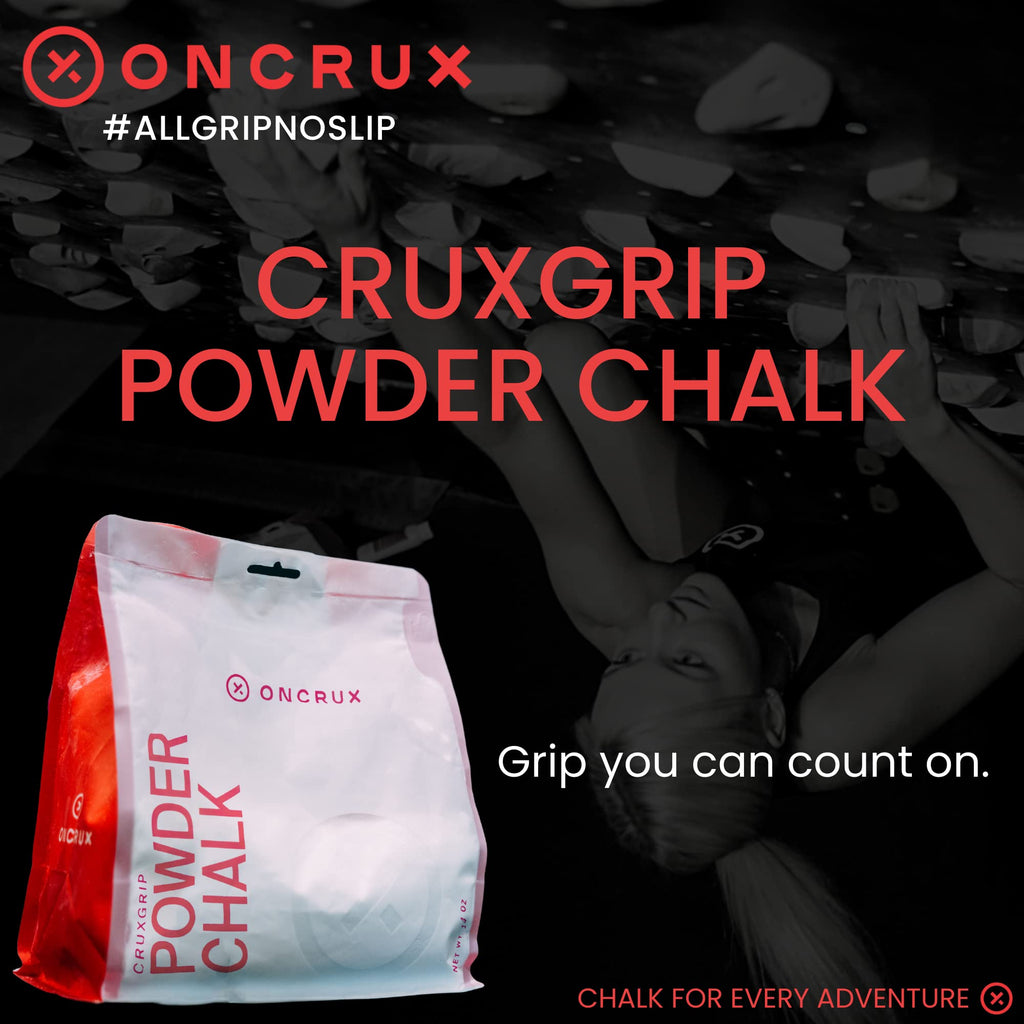 Oncrux Chalk Sock 2 oz - Premium Refillable Chalk Ball - Made in USA - Performance Grade Grip Enhancer for Weightlifting, Rock Climbing, Gymnastics, Disc Golf and More