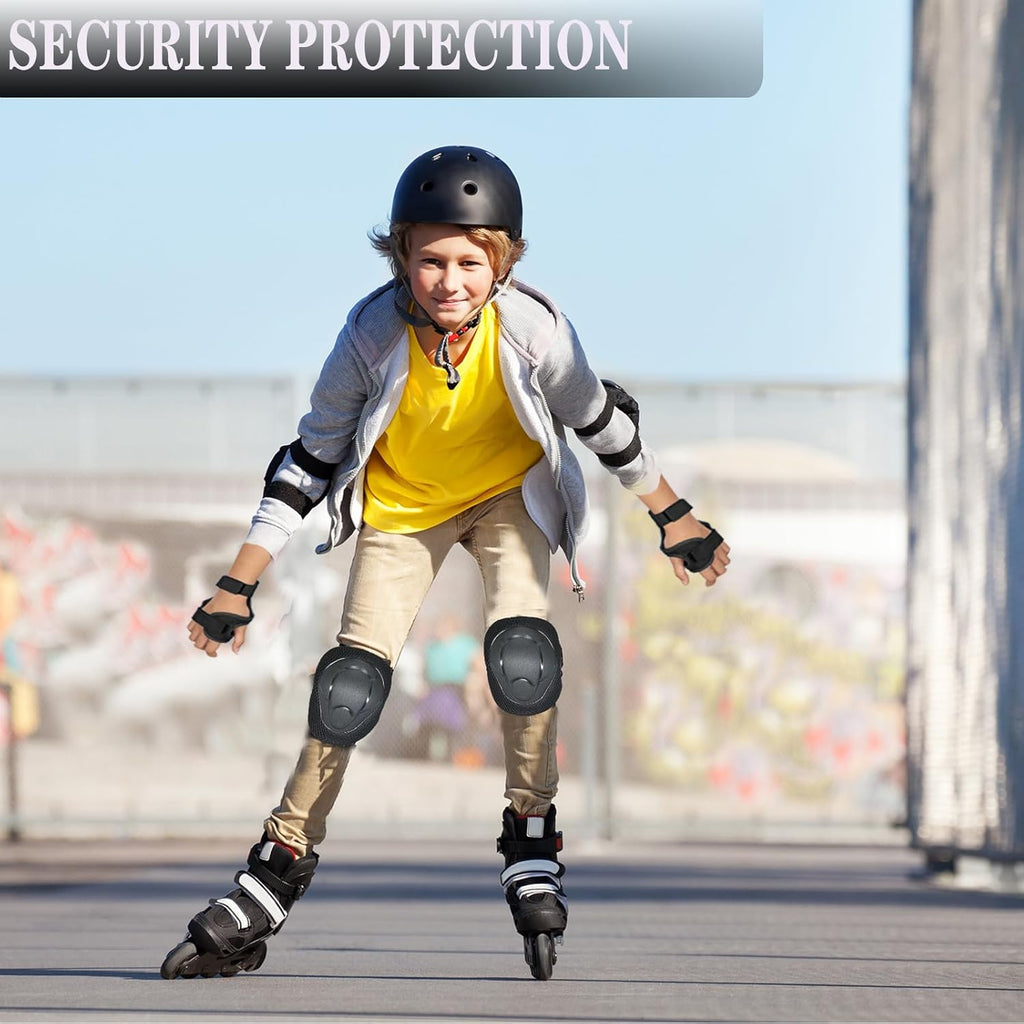 Skiennix Kids Knee & Elbow Pads Set - Adjustable Protective Gear for Ages 3-14 | Skate, Bike, Ski