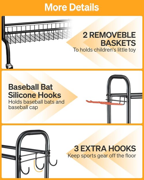 EXTCCT Basketball Rack - Rolling Shooting Training Stand with Wheels | Four-Layer Organizer for Balls