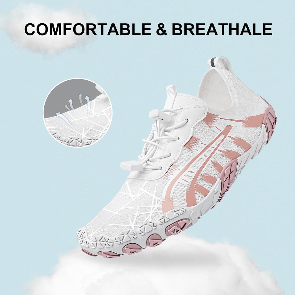 Skiennix Barefoot Shoes - Pro-Healthy Non-Slip Water Footwear for Men & Women | Wide Toe Running Sneakers