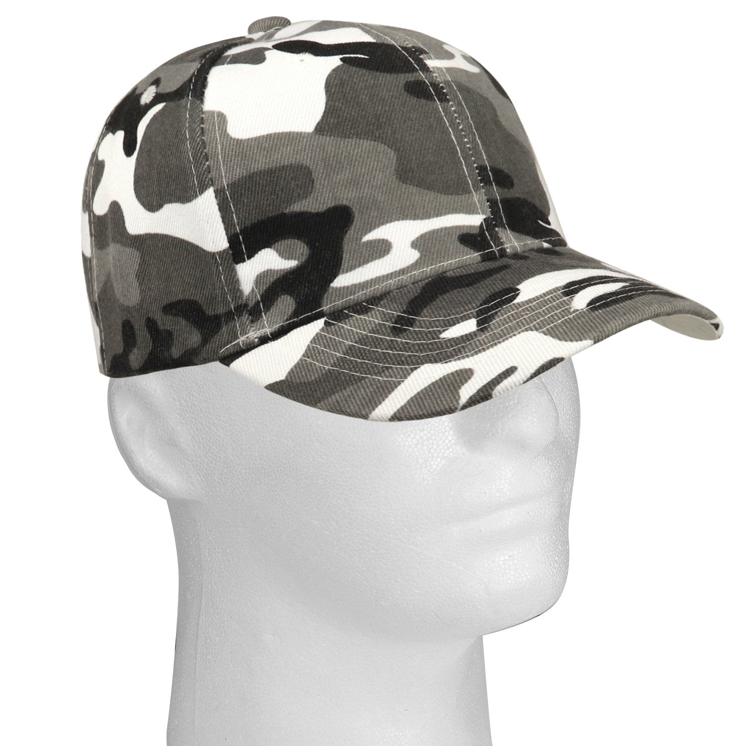 Falari Baseball Cap Adjustable Size for Running Workouts and Outdoor Activities All Seasons (2pk Digital & Grey Camo)