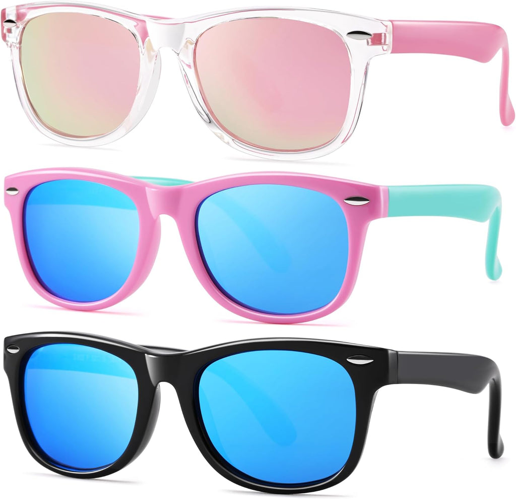 Pro Acme Kids Polarized Sunglasses - Flexible TPEE Frame Shades for Toddlers Ages 3-12