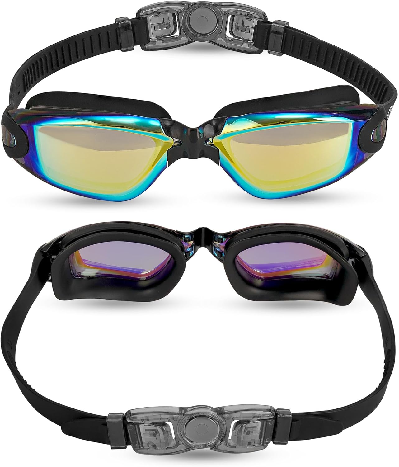 Skiennix Kids Swim Goggles - Anti-Fog Swimming Goggles for Ages 3-14 | 2 Pack for Boys & Girls