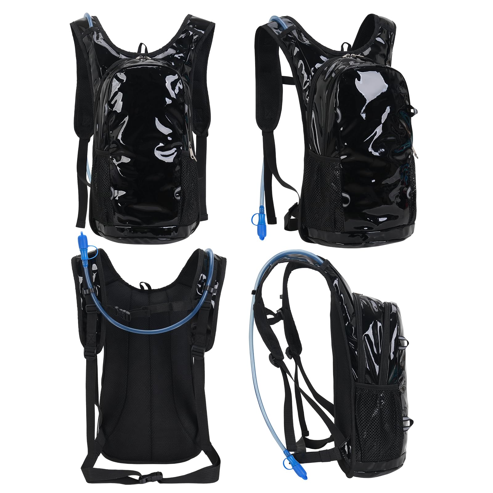 Roptat Hydration Backpack Pack with 2L Hydration Bladder - Lightweight Water Backpack Water Pouch for Women Men Running Riding Biking Music Festival