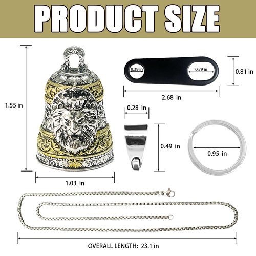 Motorcycle Bell Guardian Angel Drive Away Gremlin, Motorcycle Men Bell, Good Luck Biker Bells, Key Chain for Luck