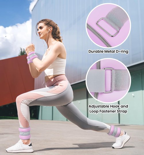 Ankle Weights - Adjustable 1-20 LBS for Men & Women | Perfect for Fitness, Therapy & Workouts