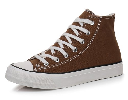 CullForYou Women's Retro Hightop Sneaker Shoe (8.5 M US,Chocolate)
