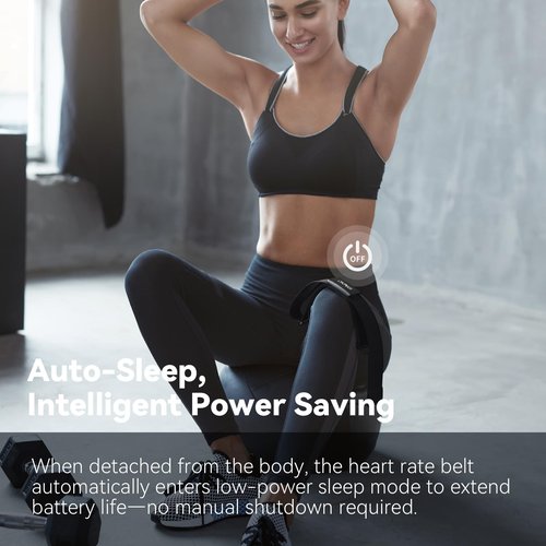 CYCPLUS Heart Rate Monitor Chest Strap H2Pro, Bluetooth ANT+ Heart Rate Monitor Chest Sensor with 500h Battery, IPX7 Waterproof and Dustproof, HRM Works with Strava/CYCPLUS App