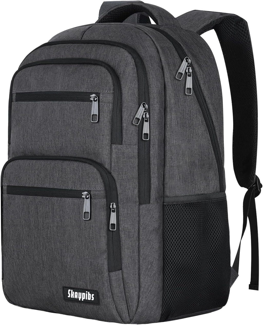 Skiennix 15.6-Inch Laptop Backpack - Durable School & Travel Bag for Men, Women, and Teens - Black