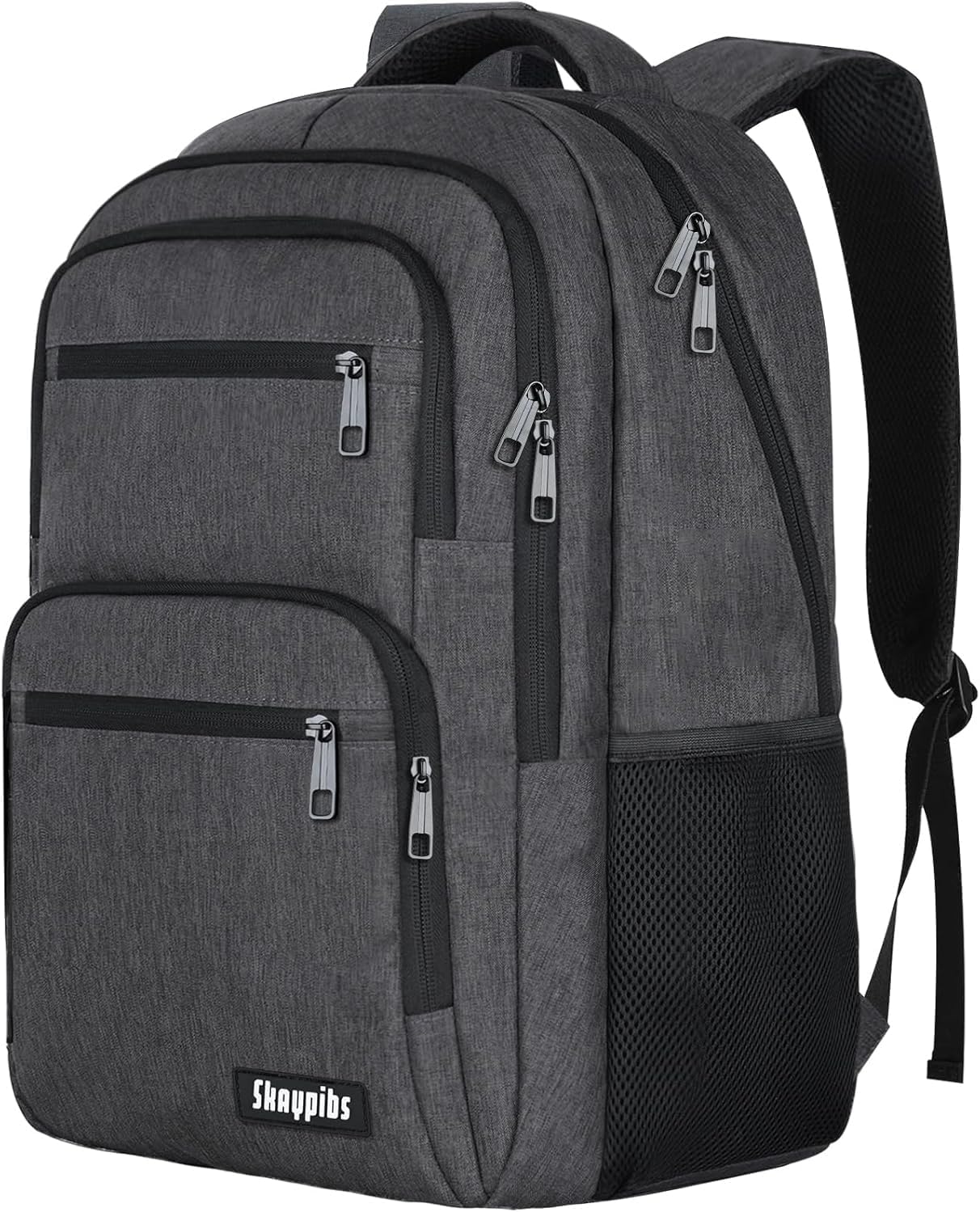 Skiennix 15.6-Inch Laptop Backpack - Durable School & Travel Bag for Men, Women, and Teens - Black