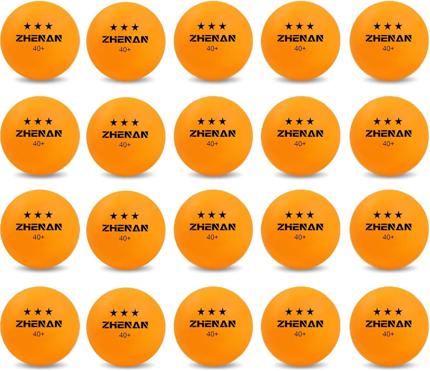 **Regine Switzerland 3-Star Ping Pong Balls - 20 Pack Multicolor for Advanced Training & Competition**