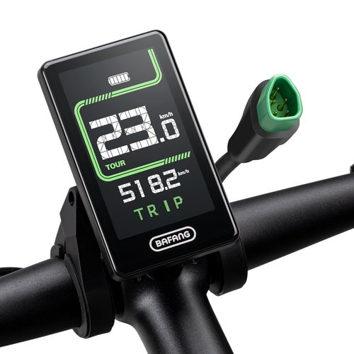 BAFANG 5 Pin Male Ebike Display for Bafang CAN Protocol Motors, Ebike Speedometer Bike Computer with 0-5 PAS, C020 (M620, M600, M560, M510, M420 mid Drive Motors), 36V-48V