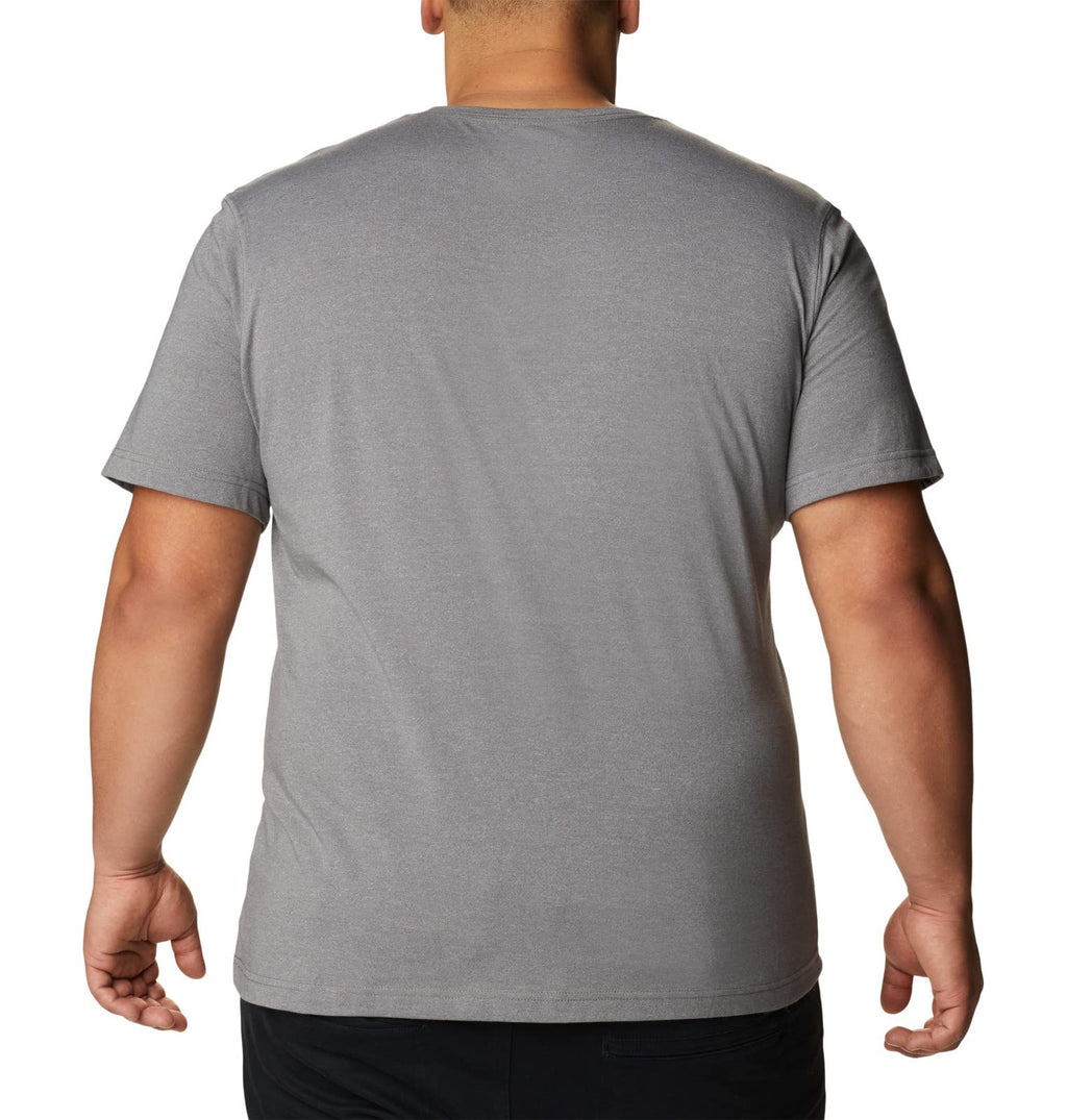 Columbia Mens Thistletown Hills Short Sleeve T-Shirt, City Grey Heather, X-Small