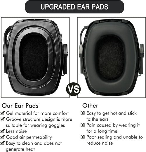 Howard Leight Gel Ear Pads - Comfortable Replacement Ear Cups with Silicone & Memory Foam | Soft Fit