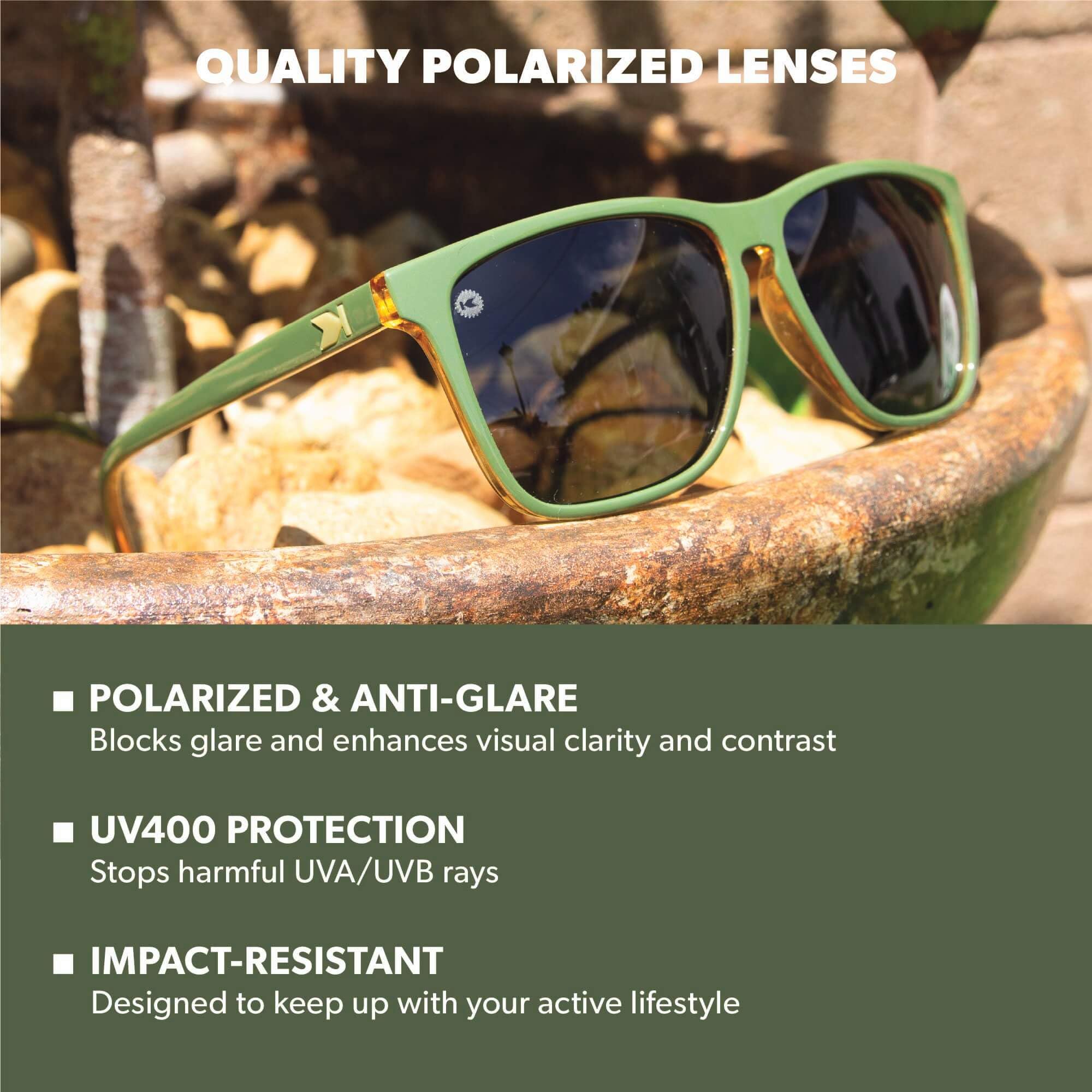 Knockaround Fast Lanes Lightweight Sunglasses for Men & Women - UV400 Protection