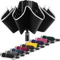 Bodyguard Inverted Umbrella - Large Windproof Design for Rain & Sun | Compact Reverse with Reflective Stripe, Teflon-Coated, Travel-Friendly