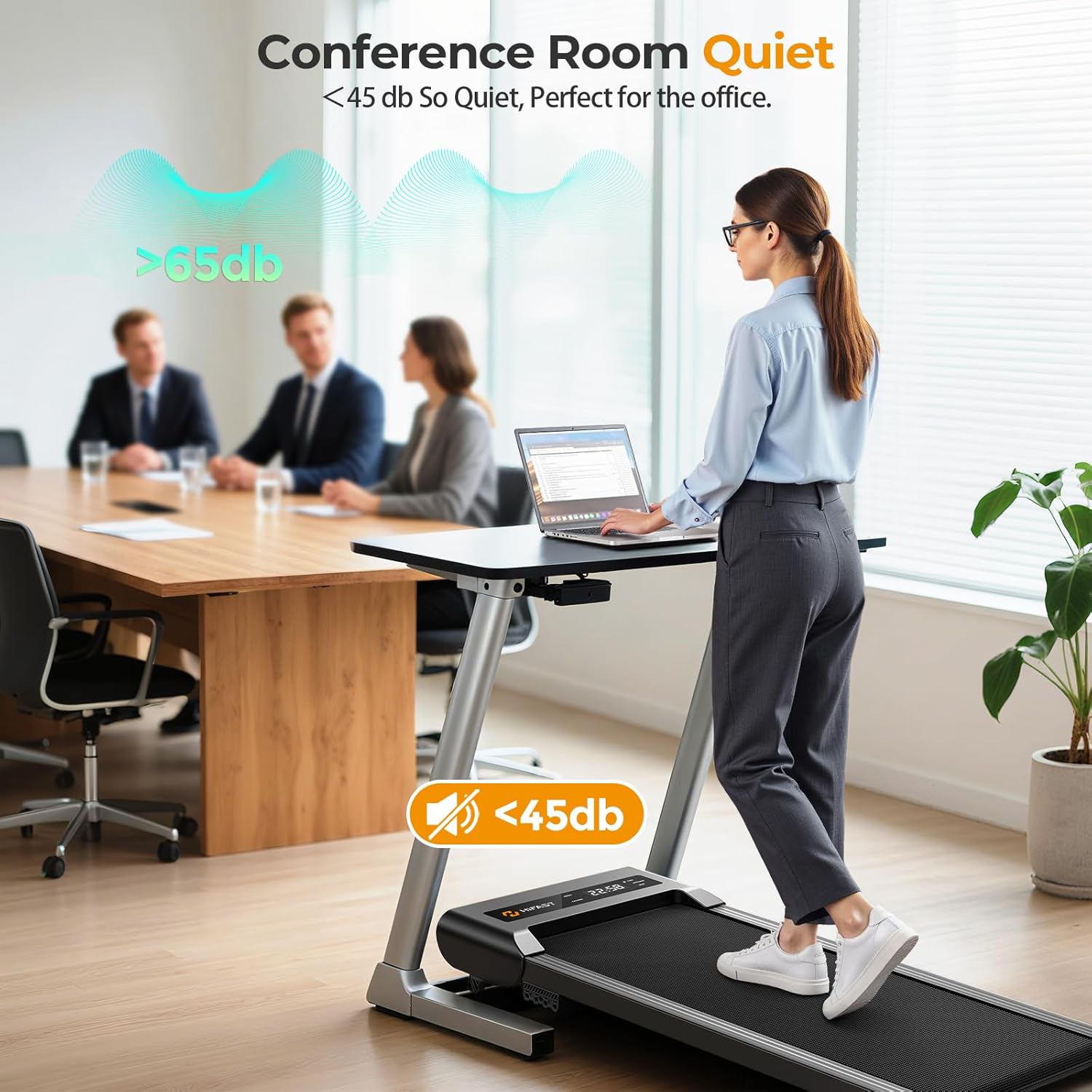 Skiennix 3-in-1 Foldable Walking Pad Treadmill - Portable Under Desk Machine with Incline Handle Bar, 300lbs Capacity