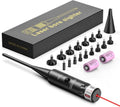 EZshoot Bore Sight Kit - Bright Green/Red Dot Sighter with Easy Big Button Switch | Fits .17 to 12GA Caliber
