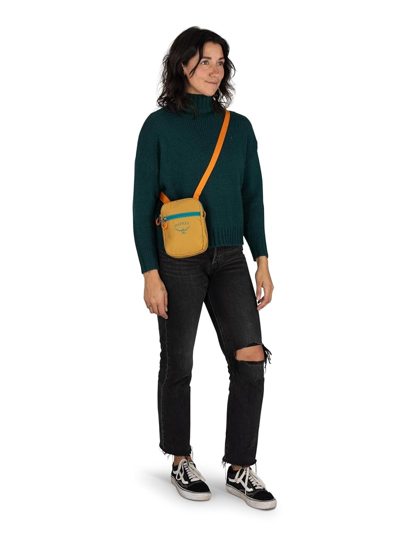 Osprey Daylite Small Crossbody Bag - Durable Sling with Zipper Pockets, Tumbleweed Yellow/Tunnel Vision