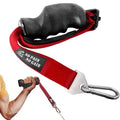 Ergonomic Arm Wrestling Handle for Cable Machines – TPE-Coated Grip Trainer for Left or Right Hand – Non-Slip Pulley Attachment for Biceps & Forearm