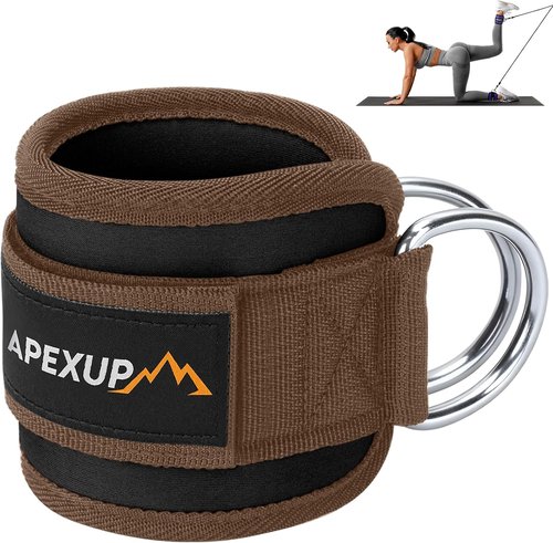 APEXUP Ankle Strap - Adjustable Cable Machine Resistance Bands for Glute Workouts & Leg Extensions