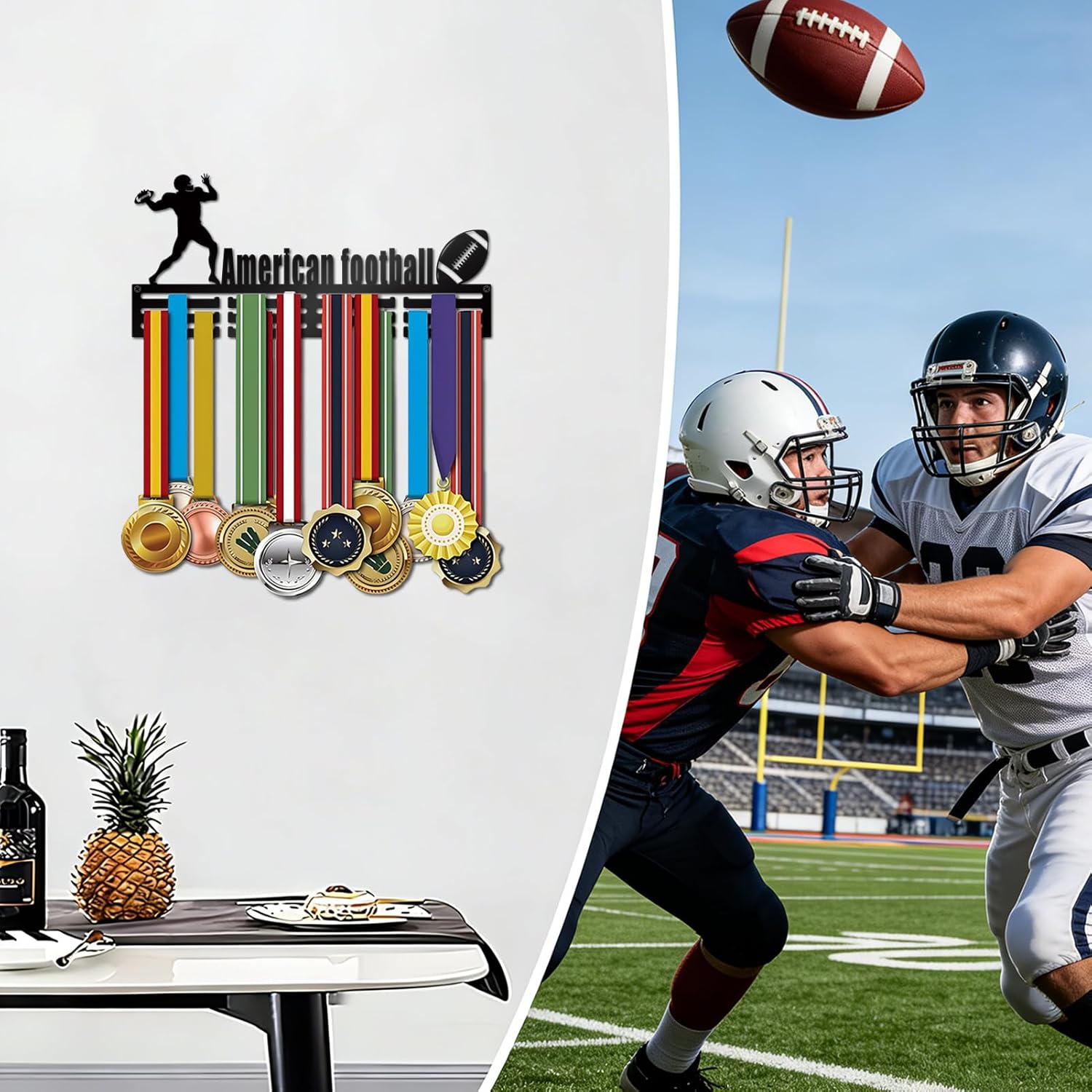 Resama Medal Hanger | Wall Display Rack for 60 Medals - Perfect for Soccer & Gymnastics Awards