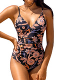 CUPSHE Women's One Piece Swimsuit Tummy Control V Neck Bathing Suits XXL