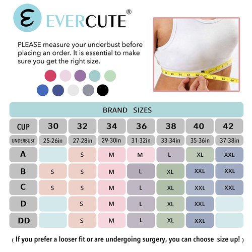 Evercute Racerback High Support Bras Adjustable Sports Bras for Women 3/4 Pack Seamless Padded Workout Bras Yoga Athletic Bra
