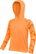 Skiennix Boys Rash Guard Swim Hoodie - UPF 50+ UV Protection Long Sleeve Fishing Shirt | Youth SPF Water Shirt