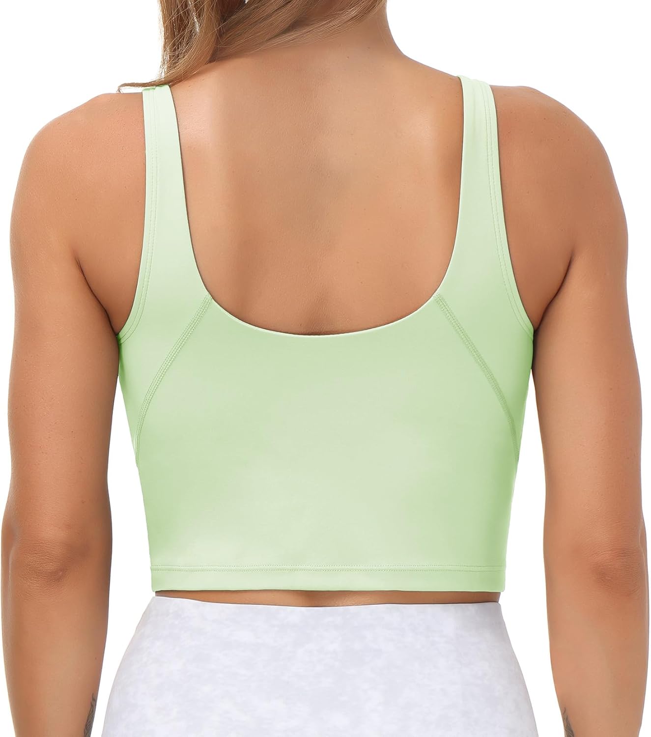 The Gym People Women's Sports Bra - Longline Wirefree Design with Medium Support