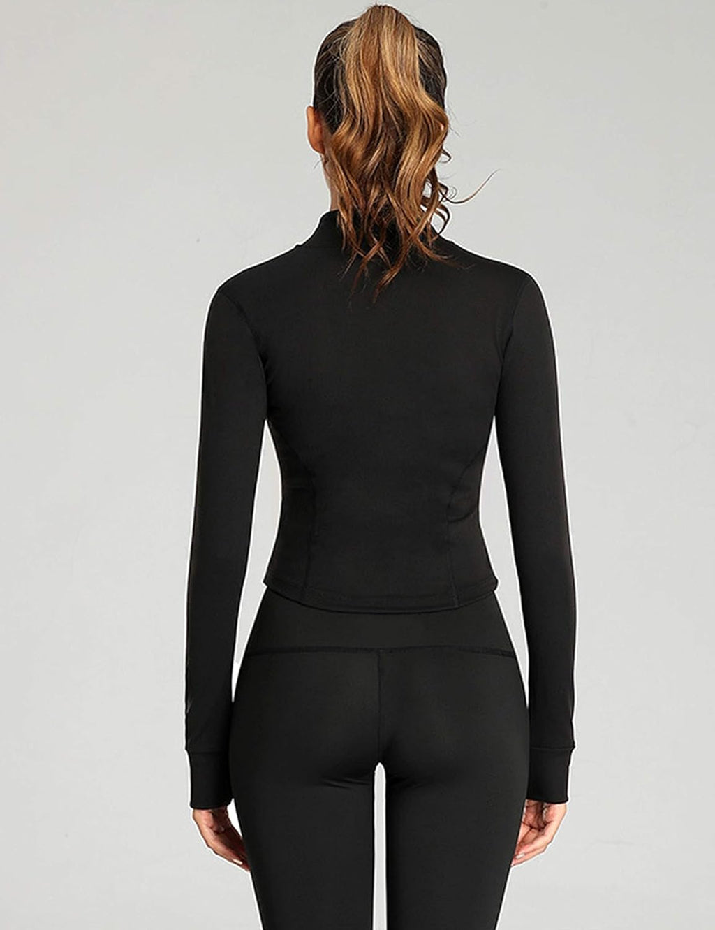 Tanming Women's Full Zip Workout Jacket - Seamless Design for Yoga & Running | Slim Fit, Stylish Comfort