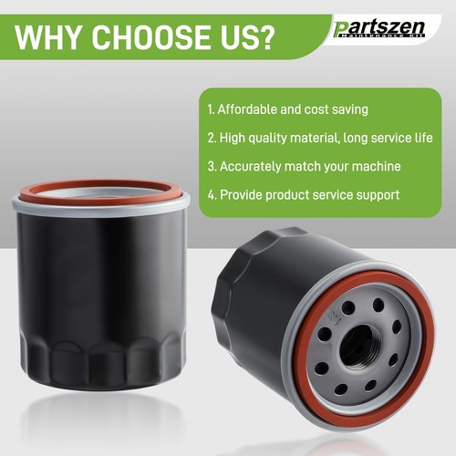 partszen 1016467 103887901 2pcs Oil Filter Fit for Club Car DS/Precedent Gas Golf Carts 1992-Up