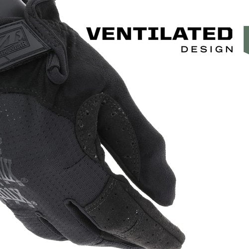 Mechanix Wear Tactical Gloves - Ventilated High-Dexterity Field Work Gloves - Touchscreen Compatible | XX-Large - Covert Black