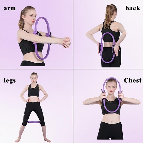 Home Pilates Kit for Women, Essentials Pilates Equipment Set- Pilates Ring, Figure Eight Supports, Mini Ball, Resistance Bands & Accessories for Beginners Workout at Home