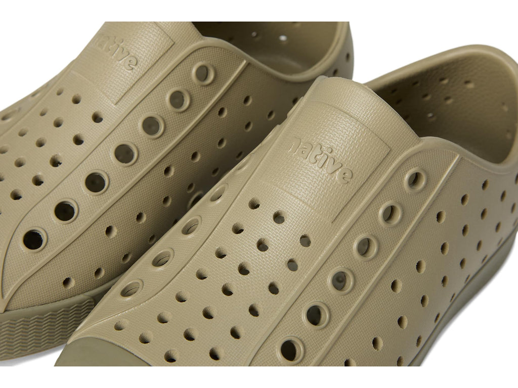 Native Shoes Unisex-Kids Jefferson Sneakers, Elm Green/Vetiver Grey, 4 Big Kid