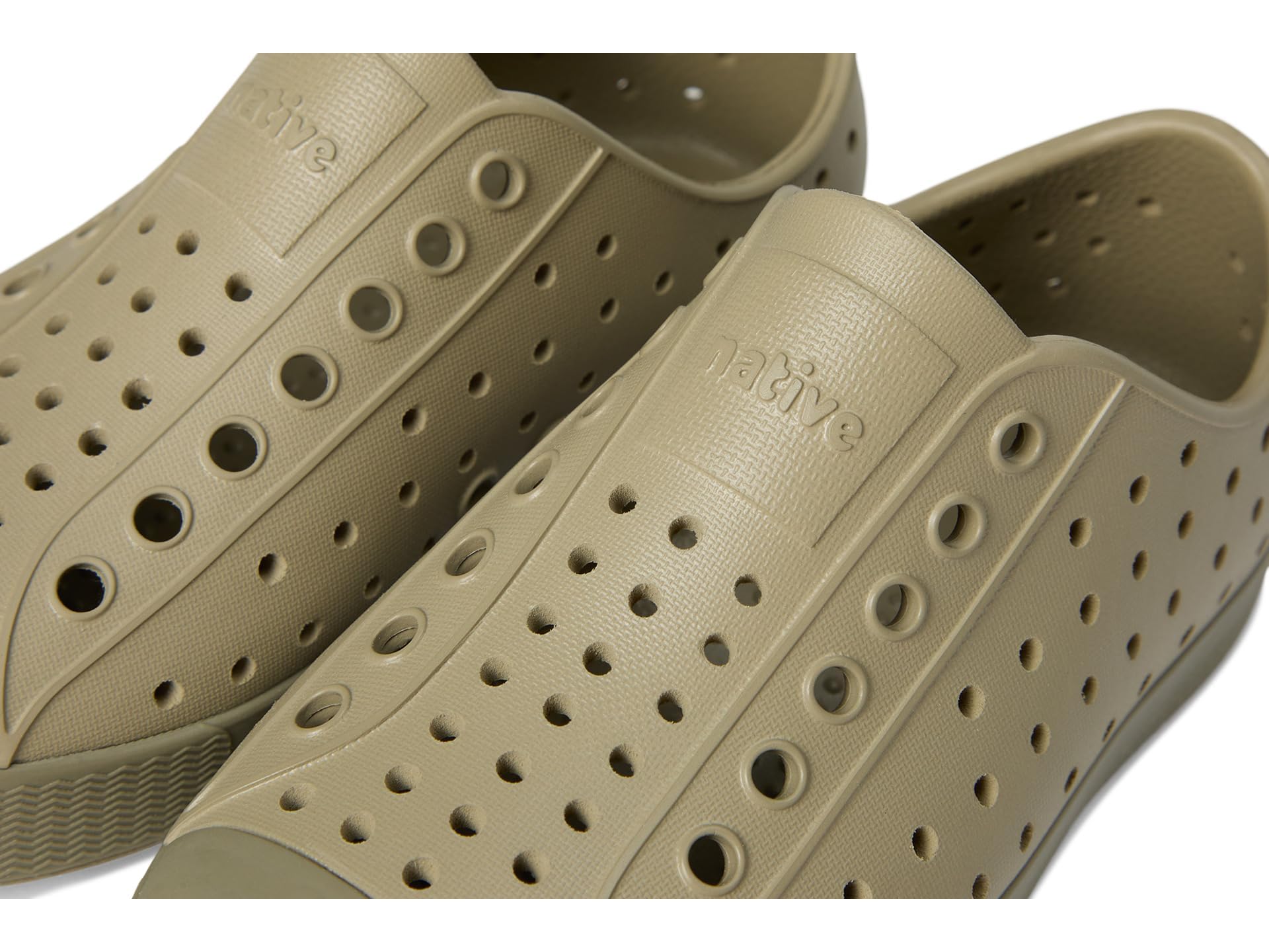 Native Shoes Unisex-Kids Jefferson Sneakers, Elm Green/Vetiver Grey, 4 Big Kid