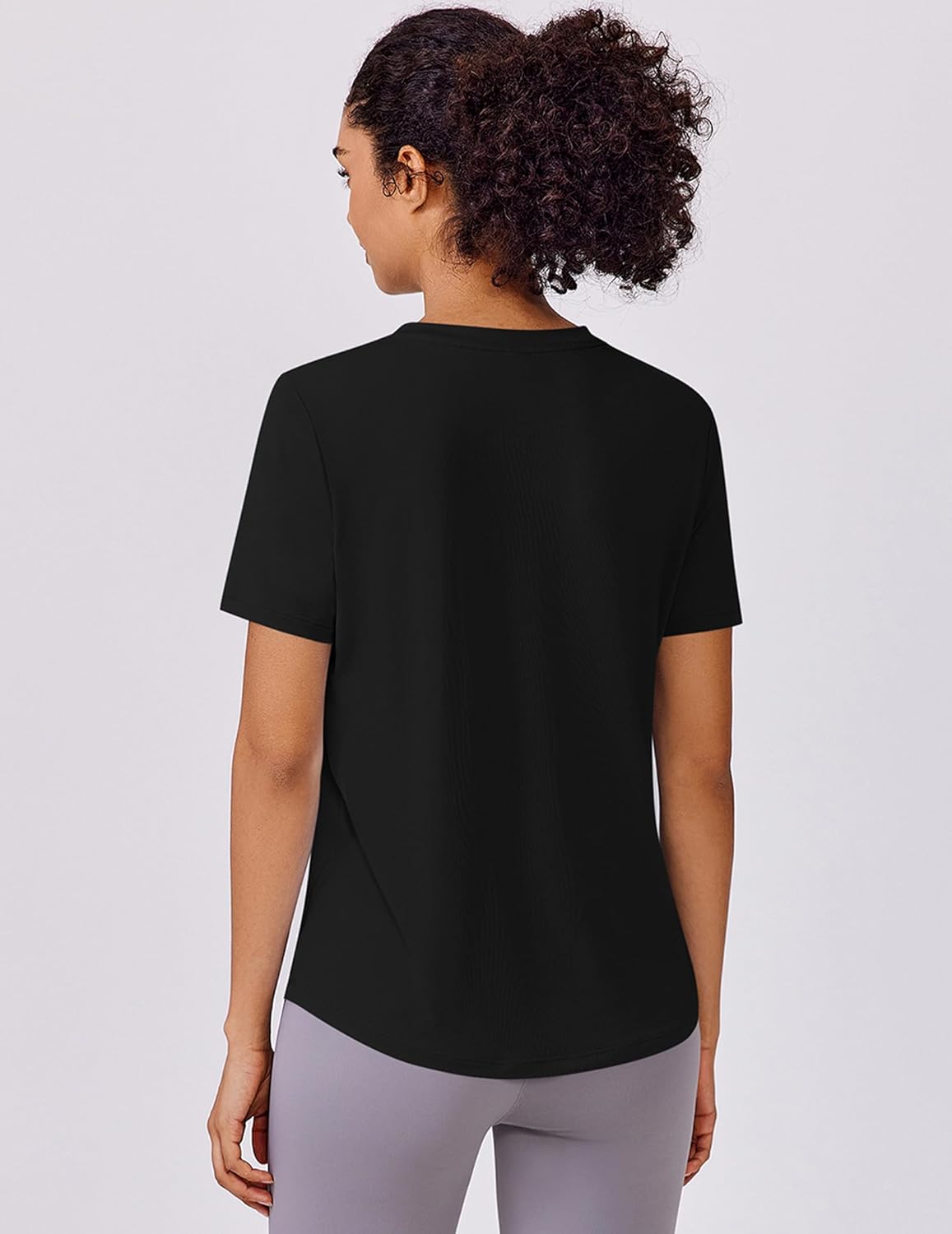 PINSPARK Soft Workout Tops for Women - Quick Dry Athletic Tee with UPF 50+ Sun Protection | Ideal for Running & Hiking