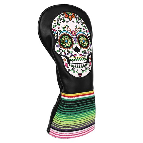 SHABIER Black Golf Driver Headcover with Skull Design for Golf Driver Club