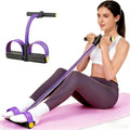 Skiennix Pedal Resistance Bands - 6-Tube Manual Tension Training for Women | Natural Rubber Handles