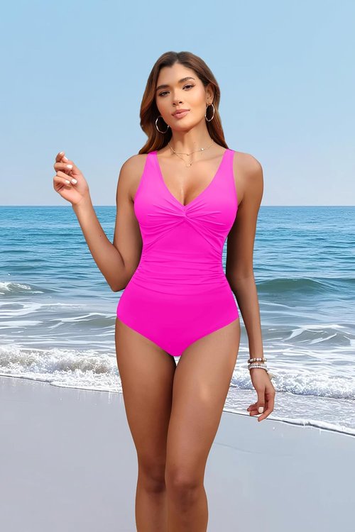 Holipick One Piece Swimsuit for Women - Tummy Control & Push Up Design | Full Coverage Slimming