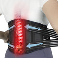 Back Brace for Lower Back Pain Relief - Adjustable Breathable Lumbar Support Belt with 6 Reinforced Steel Stays for Men & Women, Sciatica, Herniated Disc, Scoliosis & Muscle Support (Black, Small)