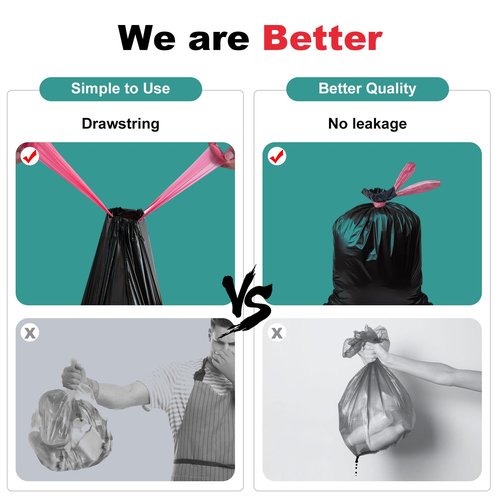 Ann Katy Portable Toilet Bags，Drawstring Camping Toilet Bags Toilet Trash Bags Leak-Proof, Waste Bags for Camping, Hiking, Traveling,Emergency, Outdoor Activities