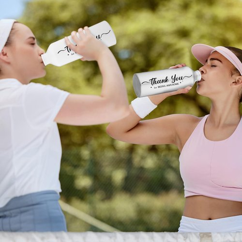Zhehao 10 Pcs Employee Appreciation Gifts Thank You Water Bottle Gifts for Staff Coworker Lightweight Reusable Leakproof Sports Water Bottle(25 oz)