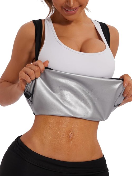 NINGMI Sauna Vest for Women - Sweat-Enhancing Workout Tank Top | Body Shaper & Waist Trainer
