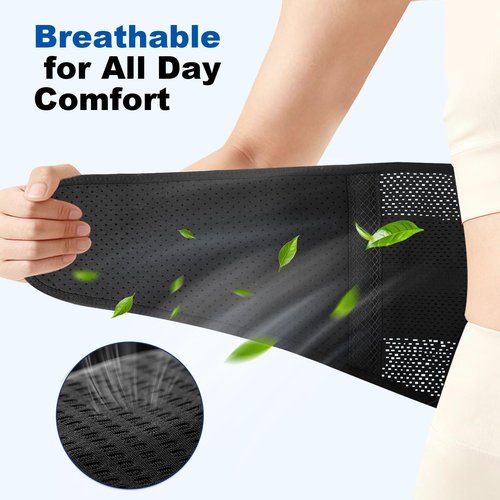 Back Brace for Lower Back Pain Relief, Heavy Duty Support with Ergonomic Support System, Breathable & Adjustable Lumbar Support Belt for Men & Women, Herniated Disc, Sciatica, Arthritis (L/XL)