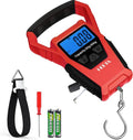 HEETA Waterproof Fish Scale - Digital LCD Display, 110lb Capacity, Portable Fishing Scale with Tape & Batteries Included