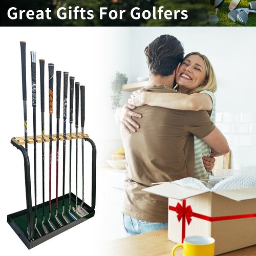 Crestgolf Golf Club Organizers Golf Club Display Golf Putter Rack (9-Hole or 18-Hole or 27-Hole for You to Choose) (Update-9-hole)