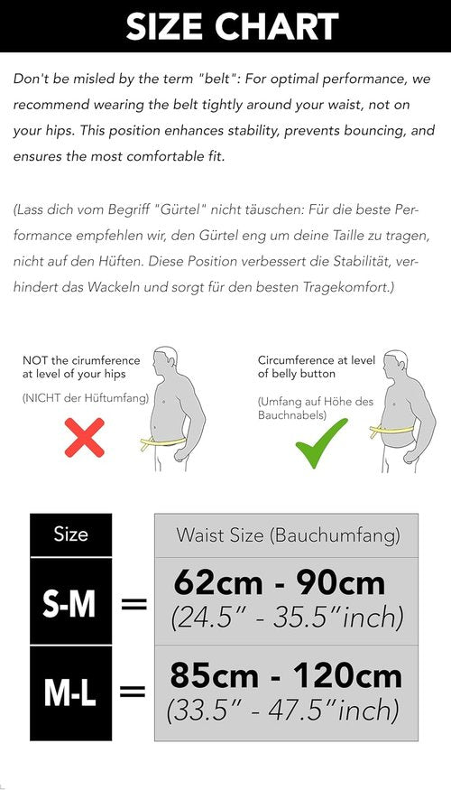 Fitgriff® Running Belt - Secure Jogging Pouch for Phones, Keys & Essentials - Adjustable for All Sizes