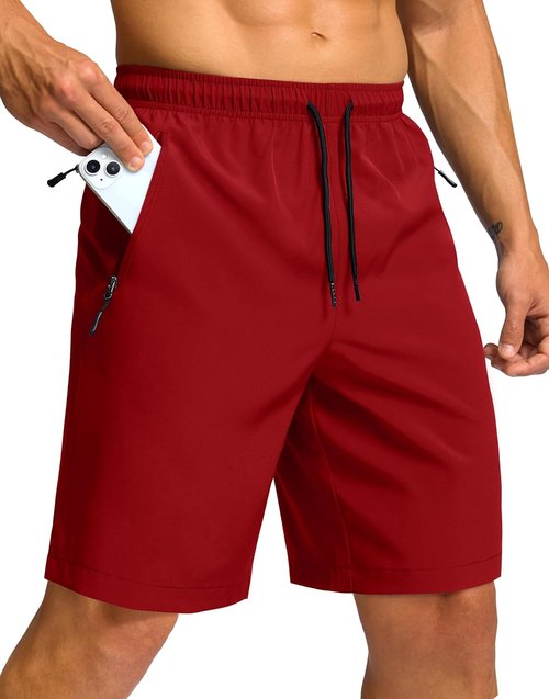 G Gradual Men's Hiking Shorts - Lightweight Quick-Dry Athletic Shorts with 3 Zipper Pockets | 7"/9" Sizes